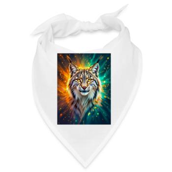 Luchs – Geist der Klarheit und Energie - Bandana - Weiß - Vorne