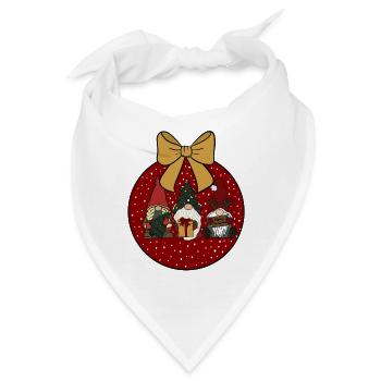 Weihnachtskugel  - Bandana - Weiß - Vorne