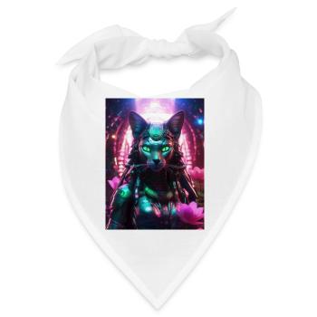  Bastet – Hüterin des Friedens - Bandana - Weiß - Vorne
