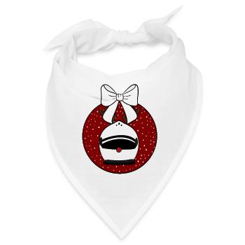 Weihnachtskugel  - Bandana - Weiß - Vorne