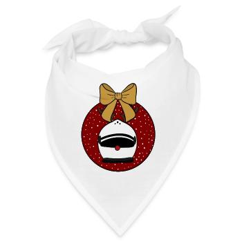 Weihnachtskugel  - Bandana - Weiß - Vorne