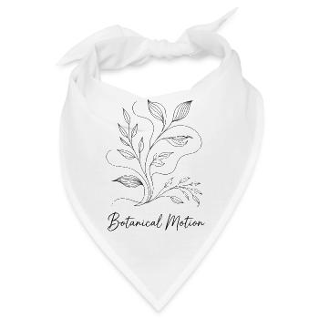 Botanical Motion – Bewegung der Natur - Bandana - Weiß - Vorne