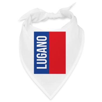 Lugano Souvenir T-Shirt Tessin - Bandana - Weiß - Vorne