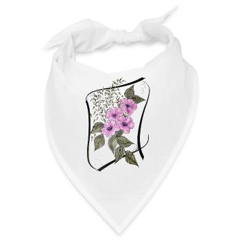 Blütenranken Korsett - Bandana - Weiß - Vorne