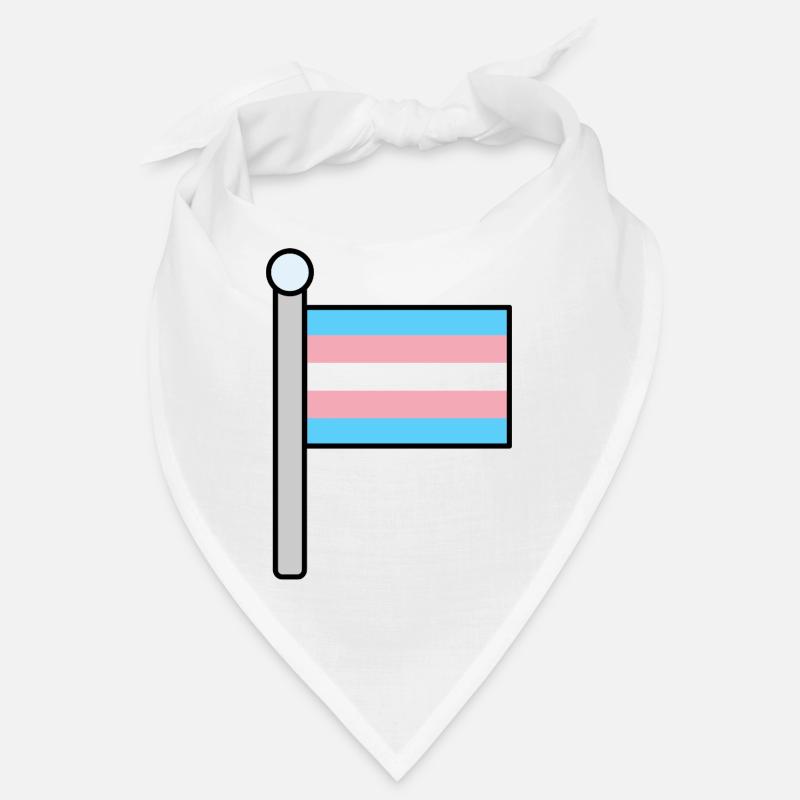 Trans Pride-Flagge - Bandana - Weiß