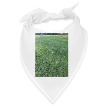 Grasgitter Farbenpracht - Bandana - Weiß - Vorne