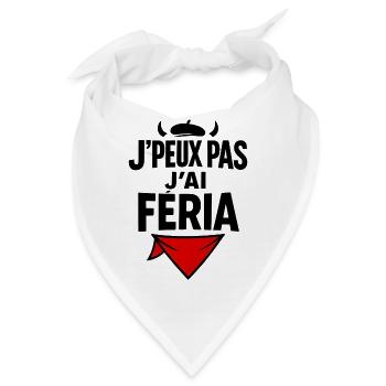 Ich kann nicht, Feria - Bandana - Weiß - Vorne
