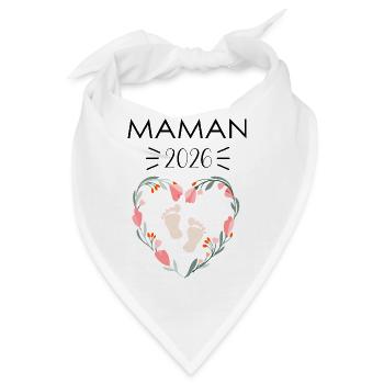 Werdende Mutter 2026 - Bandana - Weiß - Vorne