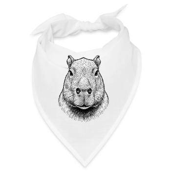Capybara - Bandana - Weiß - Vorne