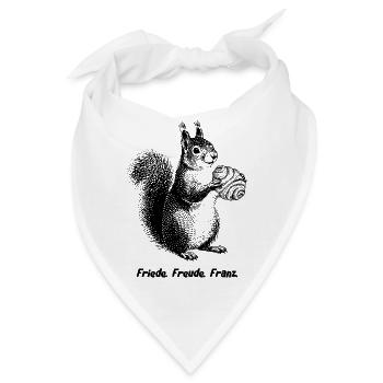 Friede Freude Franz Eichhornchen - Bandana - Weiß - Vorne