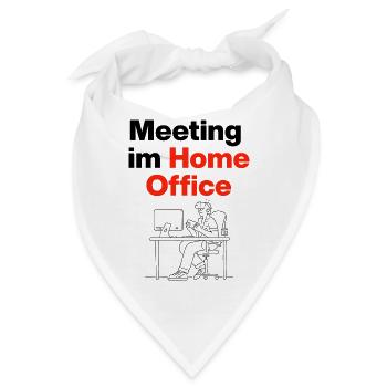 Meeting im Home Office – Laptoplife, Handy, chill - Bandana - Weiß - Vorne