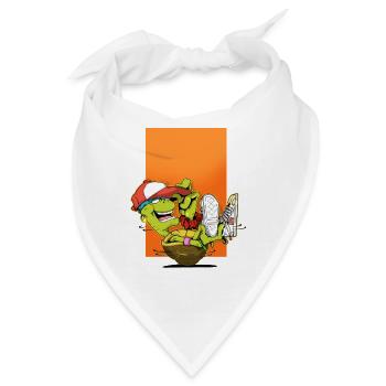 Breakdance B-Boy Streetdance Design Hip Hop Dance - Bandana - Weiß - Vorne