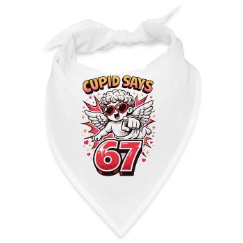 Cupid Days 67 Liebe Valentinstag Geschenk Süß - Bandana - Weiß - Vorne