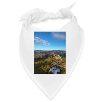 Ardèche Naturlandschaft – Originalfoto - Bandana - Weiß - Vorne