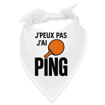 Ich kann nicht, ich ping. - Bandana - Weiß - Vorne
