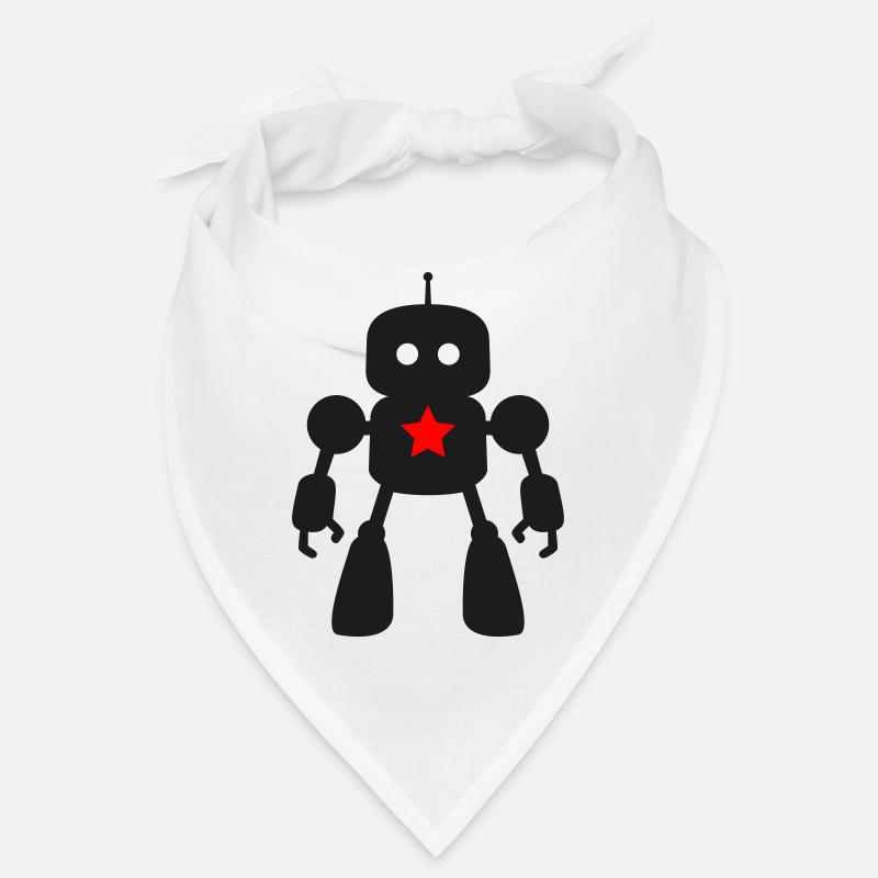 Robot with Star AI Sci-Fi Nerd Bandana