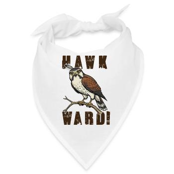 Klassischer Hawkward Hawk Hawk Humor - Bandana - Weiß - Vorne
