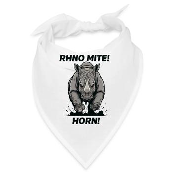 Nashornmotten-Horn-Humor Nashorn - Bandana - Weiß - Vorne
