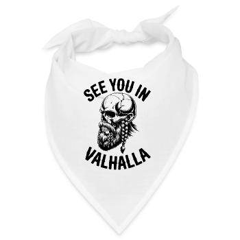 Wir sehen uns in Walhalla - Bandana - Weiß - Vorne