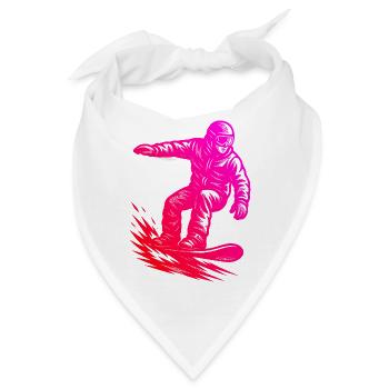 Ein Must Have für echte Snowboard - Bandana - Weiß - Vorne