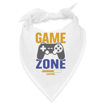 Gamer – Game Zone lädt... - Bandana - Weiß - Vorne