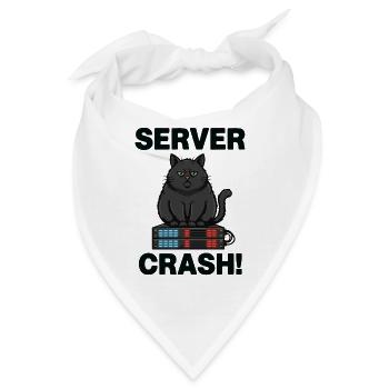 Serverabsturz Chat-Computer-Humor - Bandana - Weiß - Vorne