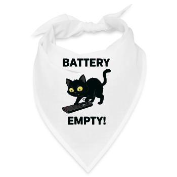 Batterieleere Chat-Fernsteuerung Humor - Bandana - Weiß - Vorne