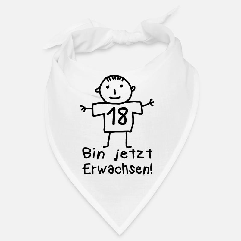 18. Geburtstag Strichmännchen Volljährig Bandana