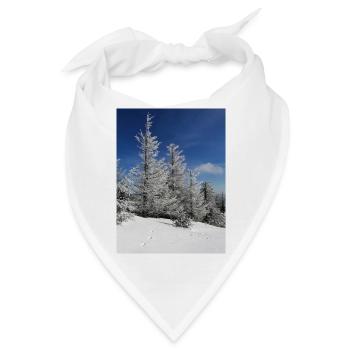 Winterwald Schneezauber - Bandana - Weiß - Vorne