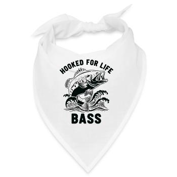 Angeln auf Seebarsch-Fluss - Bandana - Weiß - Vorne
