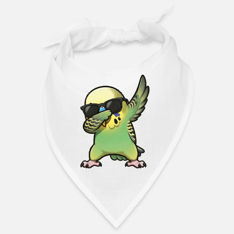 Dabbing budgie green Bandana