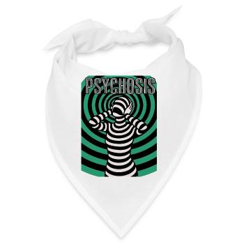 Psychedelische Psyche, Hypnos, Halluzination  - Bandana - Weiß - Vorne