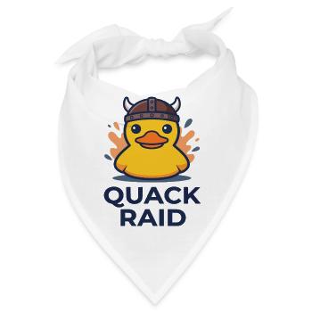 Wikinger-Ente: Quack-Überfall - Bandana - Weiß - Vorne