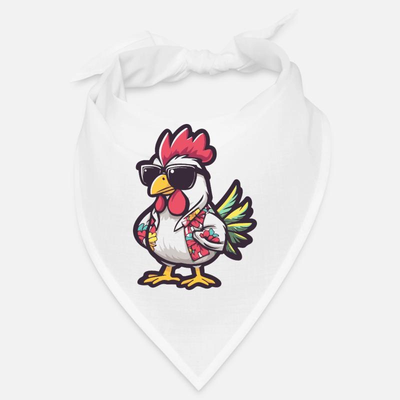 Rooster Comic Holiday Bandana