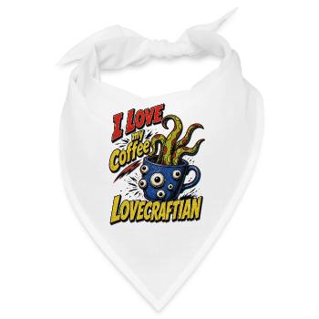  Kaffee für Lovecraft-Fans - Bandana - Weiß - Vorne
