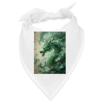 Das Totem des Frühlings: Qinglong – Vitalité Azur - Bandana - Weiß - Vorne