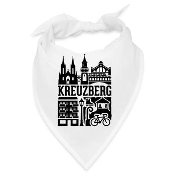 Berlin Kreuzberg in a Nutshell - Bandana - Weiß - Vorne