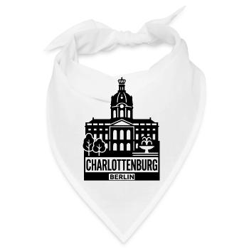 Berlin Charlottenburg Silhouette - Bandana - Weiß - Vorne