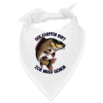 Karpfen Angeln - Bandana - Weiß - Vorne