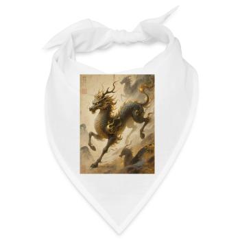 Die Jade-Apotheose: Qilin – Ewigkeit - Bandana - Weiß - Vorne