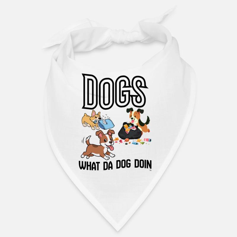 Dogs cleaning up trash Bandana