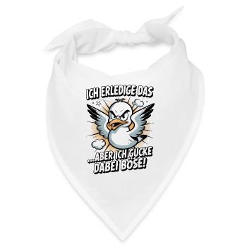 Ich erledige das  Möwe Witziger Vogel - Bandana - Weiß - Vorne