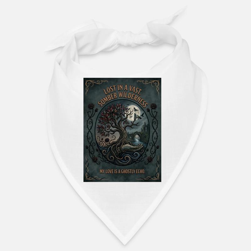 Lost in a Somber Wilderness Gothic Art Bandana
