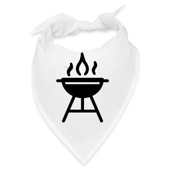 Grillen - Bandana - Weiß - Vorne