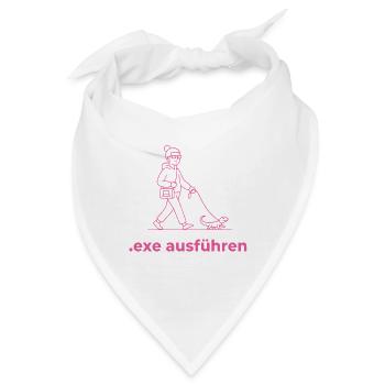 exe ausführen Sys ADMIN Systemadministrator Pink - Bandana - Weiß - Vorne