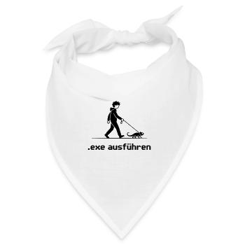 exe ausführen Sys ADMIN Systemadministrator Nerd - Bandana - Weiß - Vorne