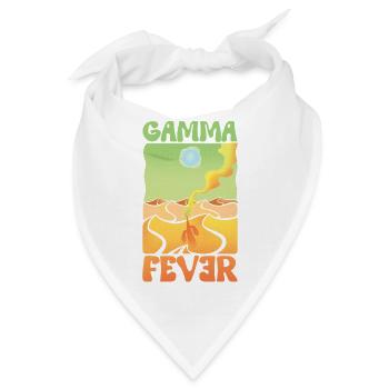 Gamma-Fieber - Bandana - Weiß - Vorne