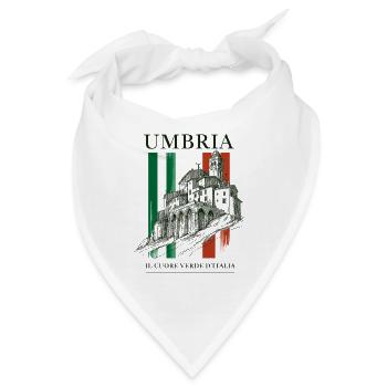 Umbria Italy - Bandana - Weiß - Vorne