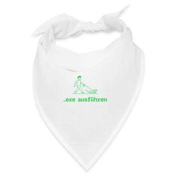 exe ausführen grün - Bandana - Weiß - Vorne