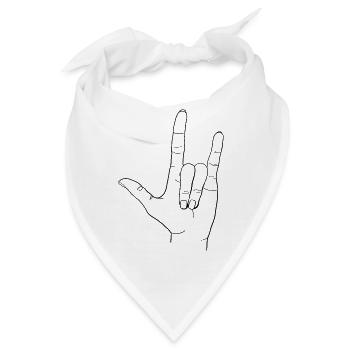 Fels - Bandana - Weiß - Vorne